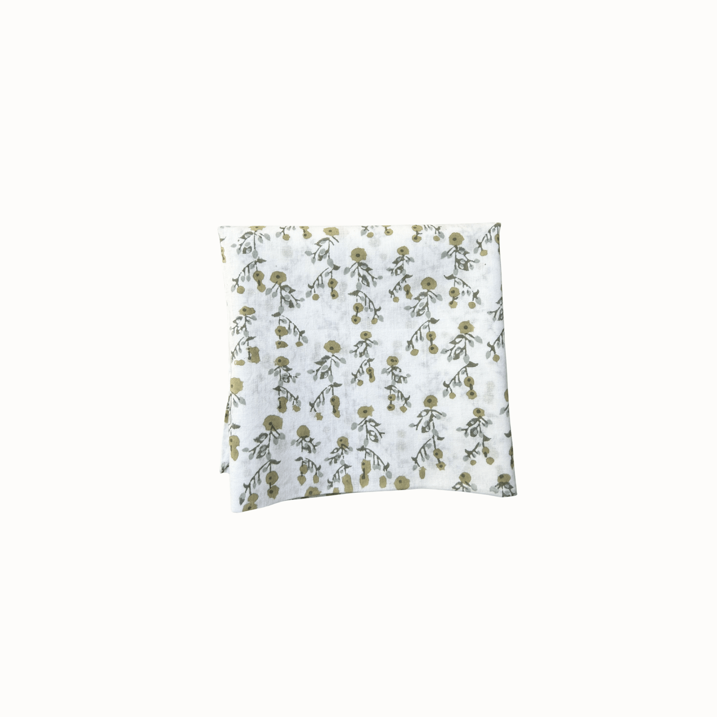 Bandana blanc fleuri