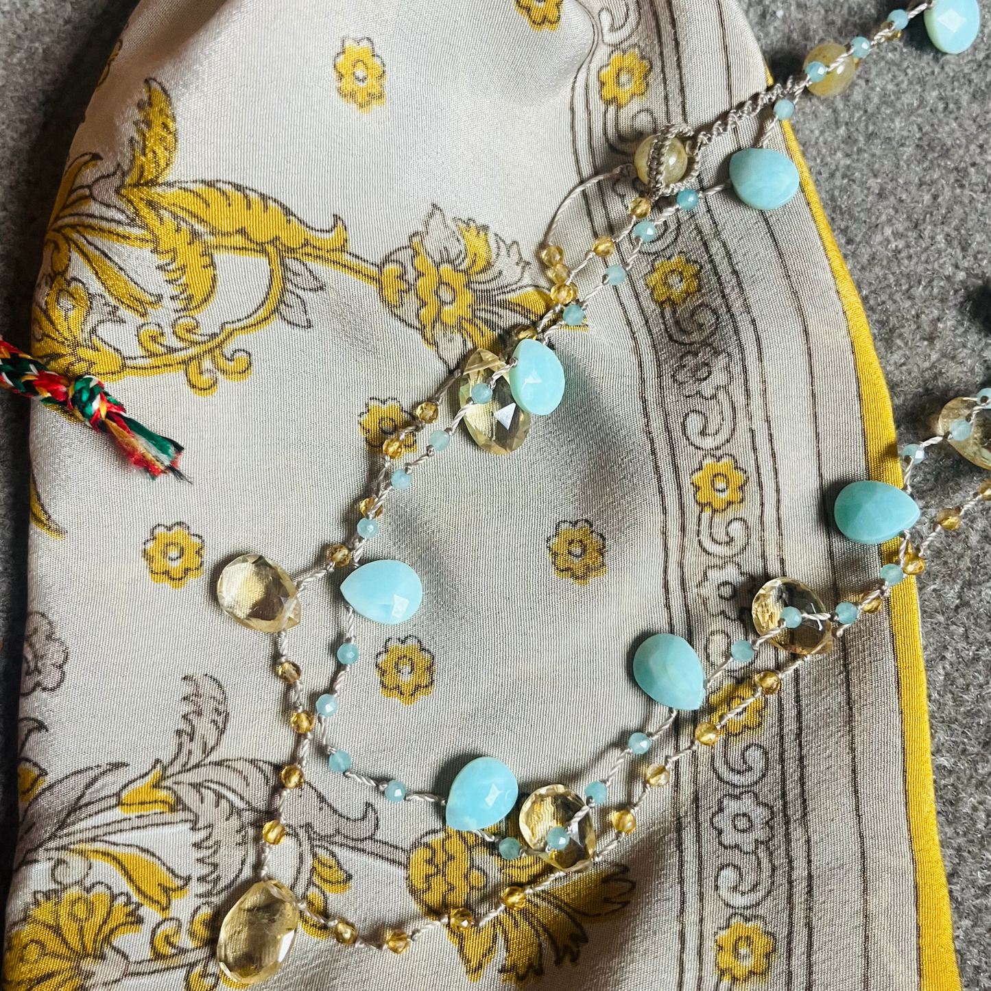 Collier Constance citrine