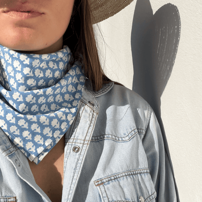 Bandana bleu & blanc