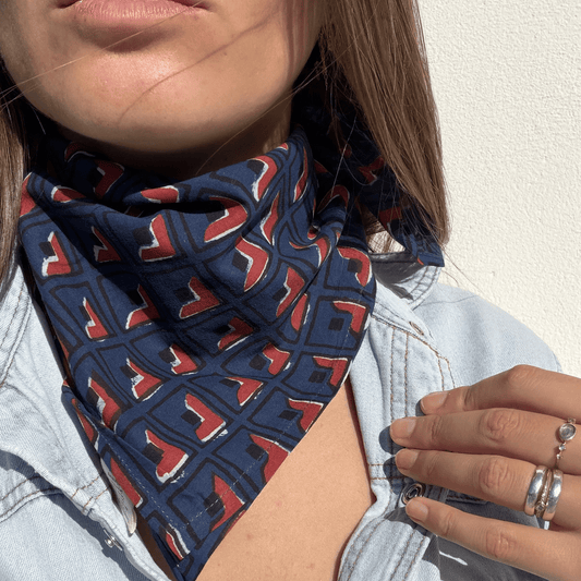 Bandana bleu marine
