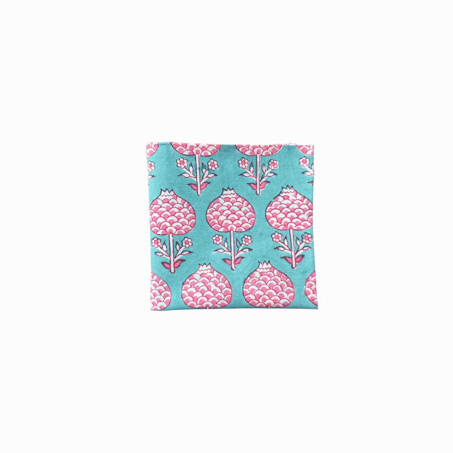 Bandana bleu & rose