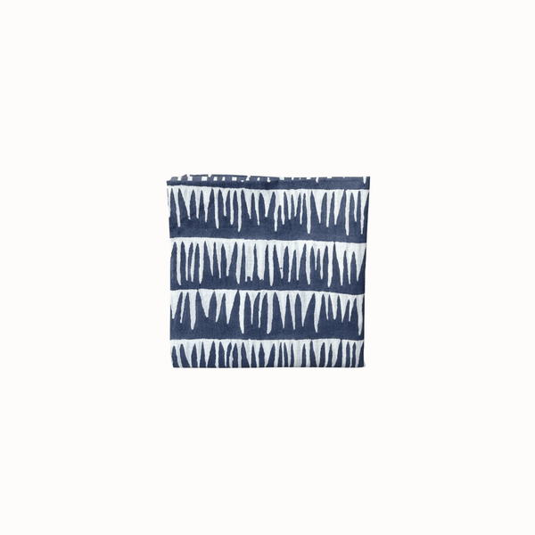 Bandana bleu rayé