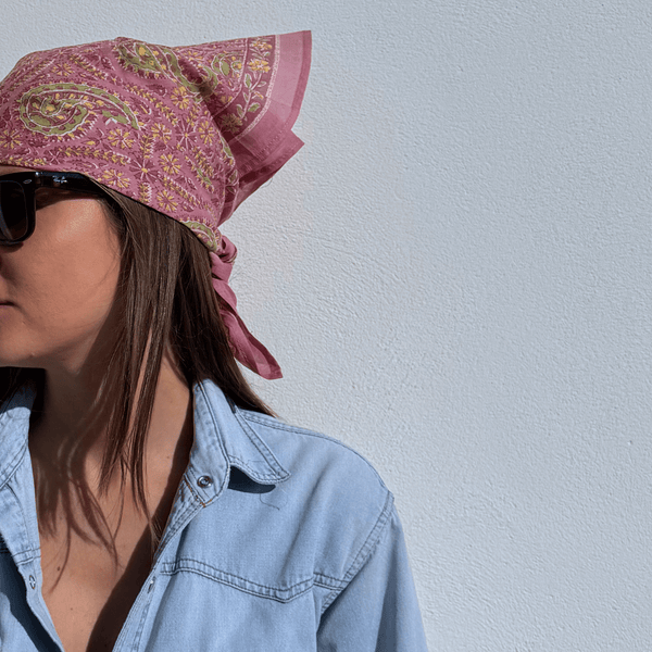 Bandana vieux rose