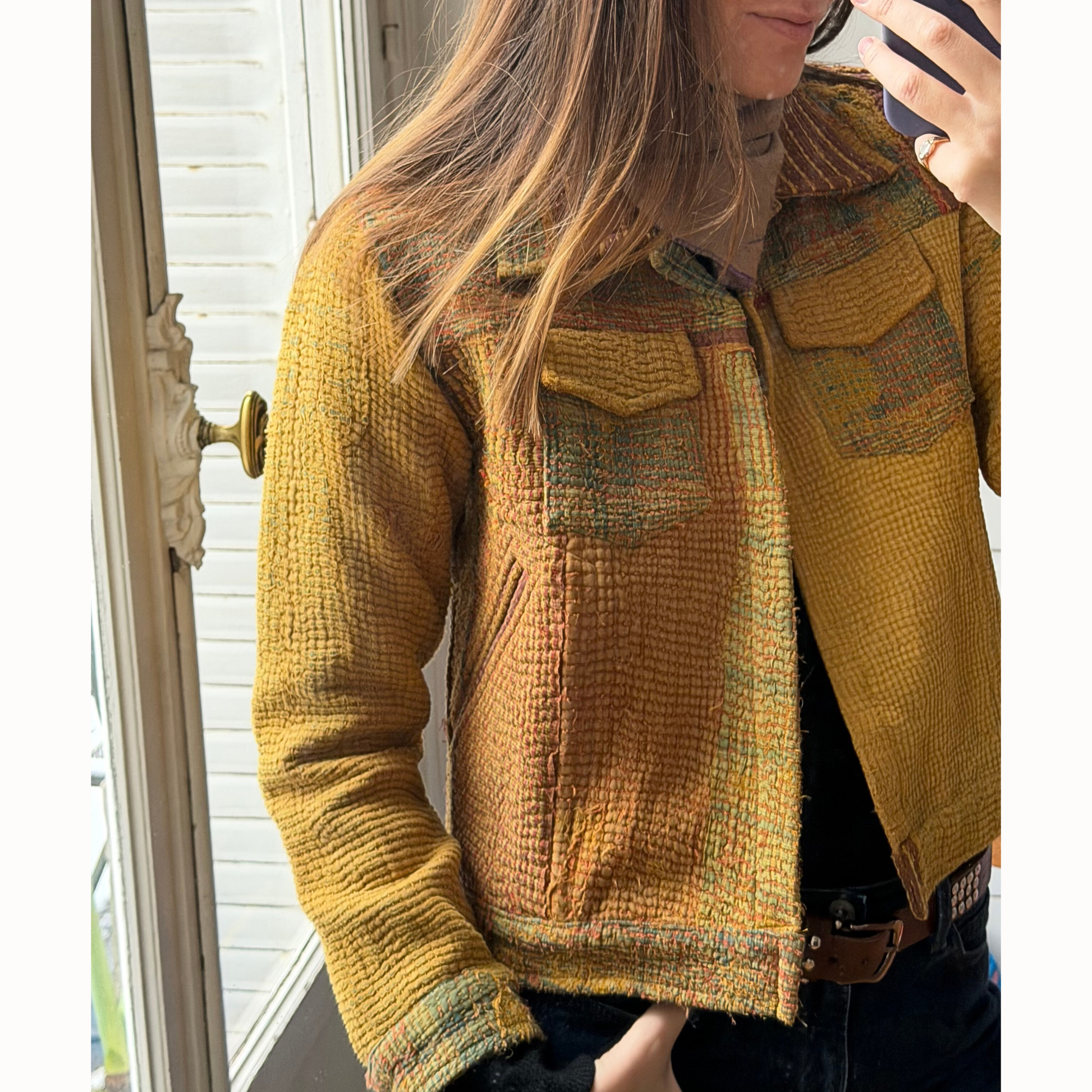 Blouson kantha porté