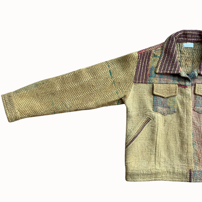 Blouson indien unique en kantha 