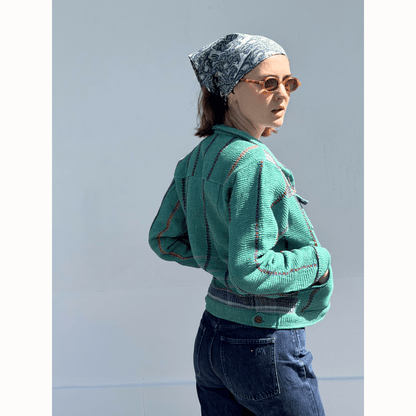 Blouson kantha Hindima vert