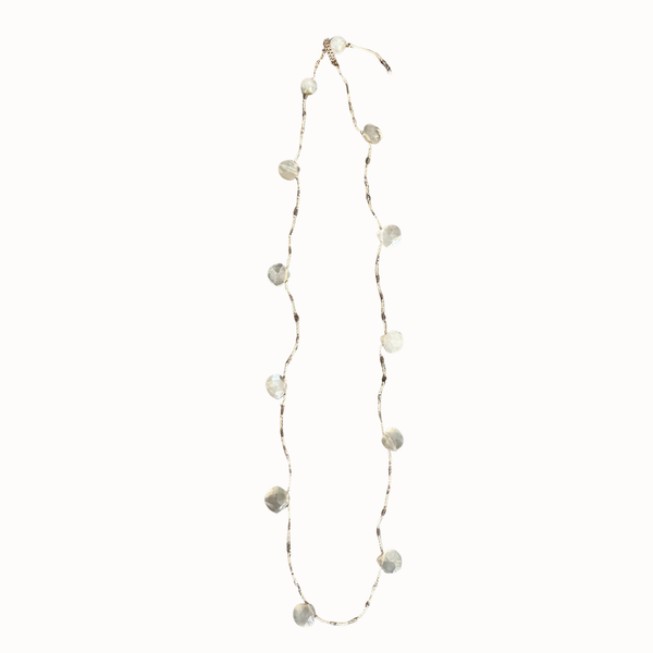 Collier Constance pierre de lune grise