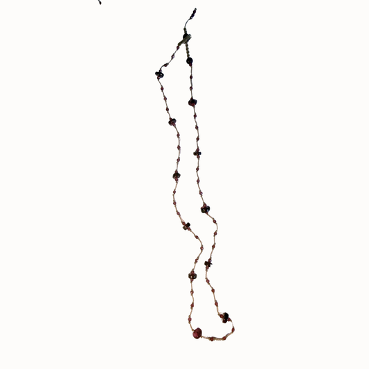Collier Constance grenat