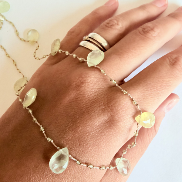 Collier Constance préhnite