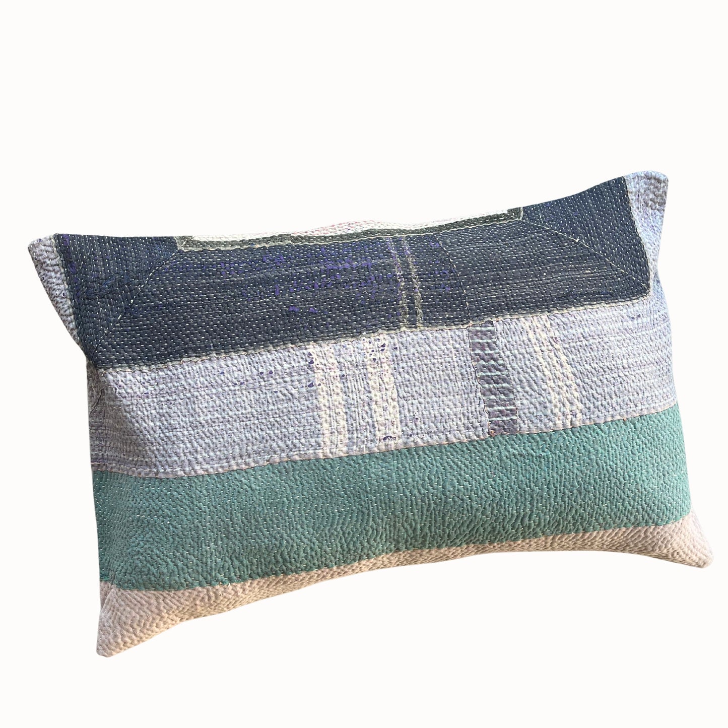 Coussin Jhappi rose & gris