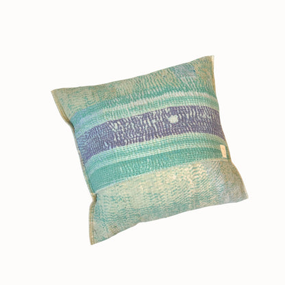 Coussin indien en kantha Hindima
