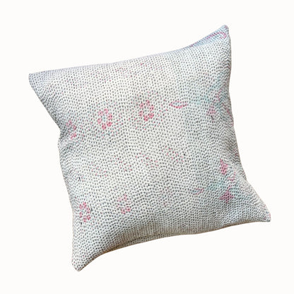 Coussin Lassi rose & noir
