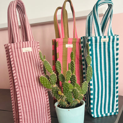 Sac porte-bouteille Ila rosé