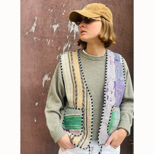 Gilet en kantha