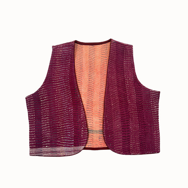 Gilet Aura bordeaux