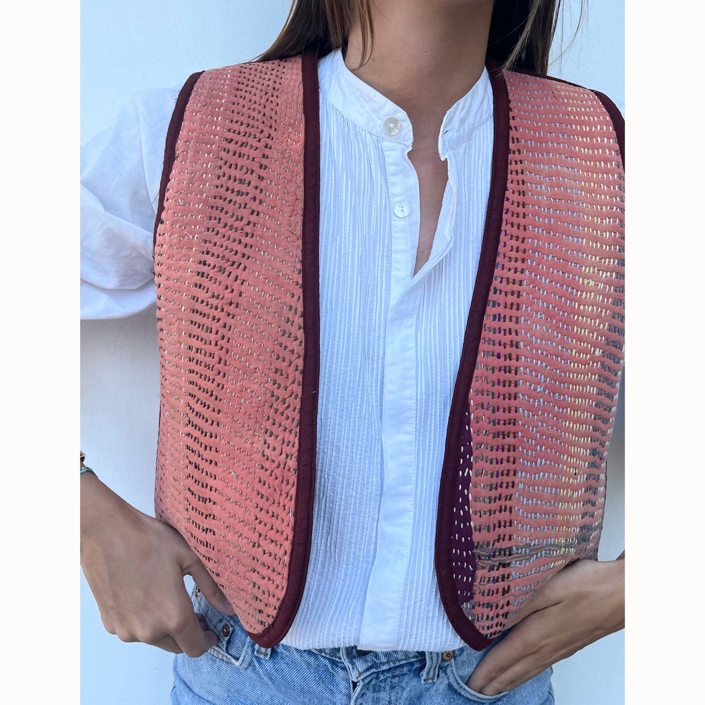 Gilet Aura bordeaux