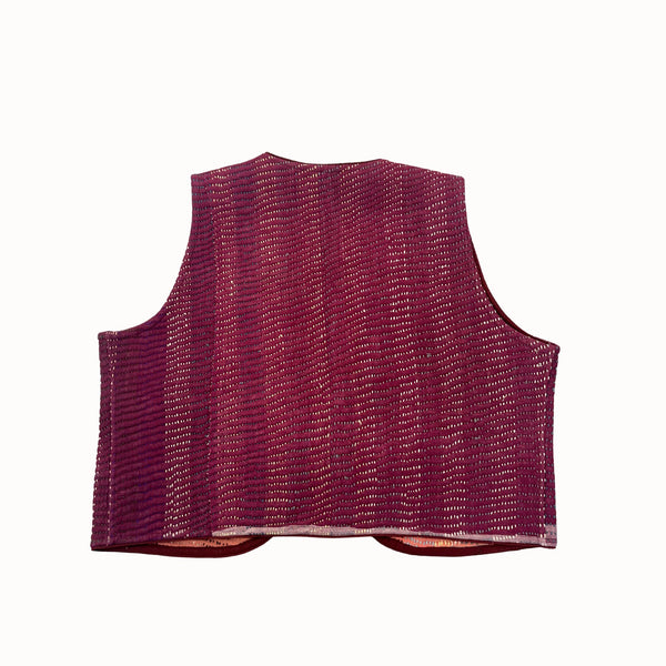 Gilet Aura bordeaux