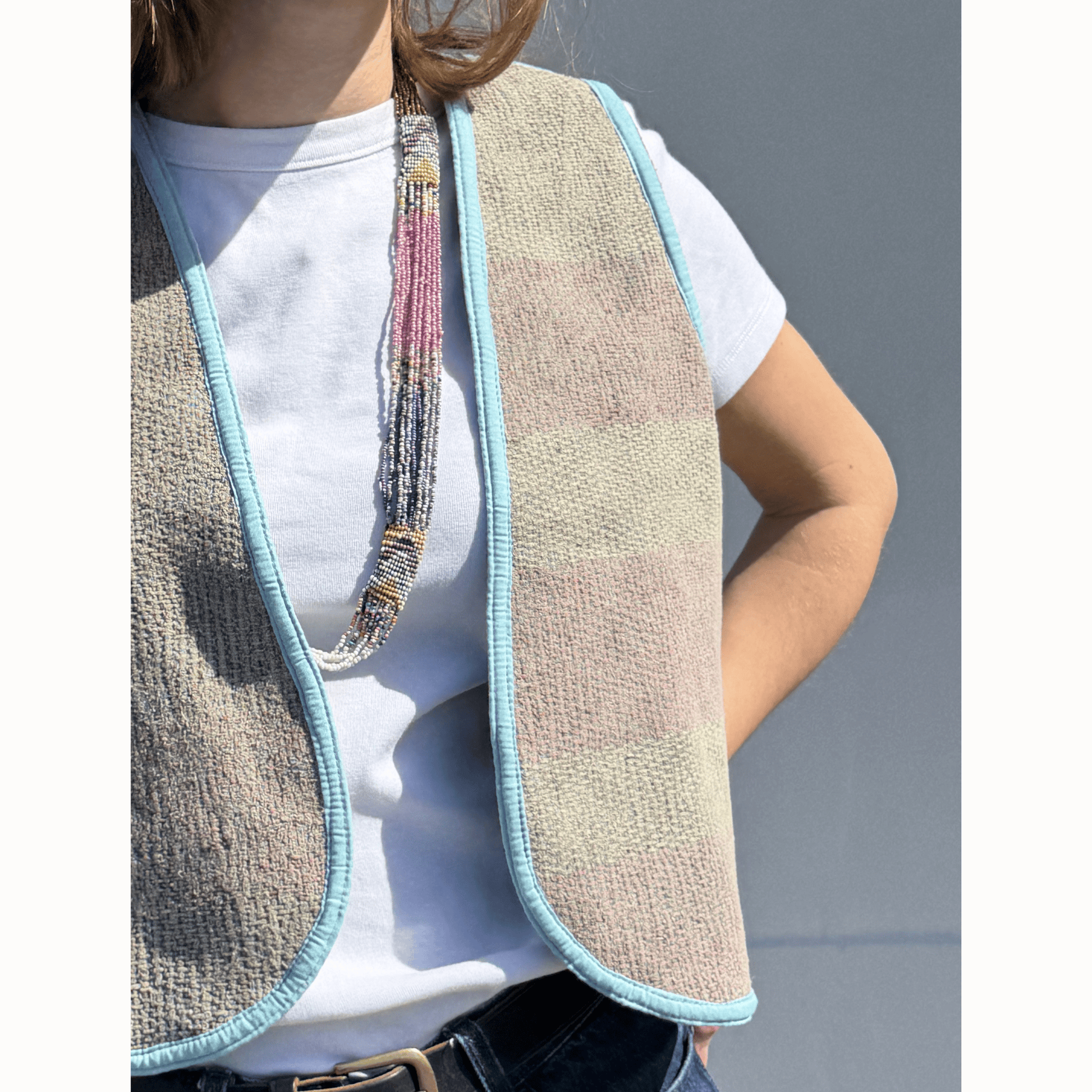 Gilet sans manches kantha Hindima
