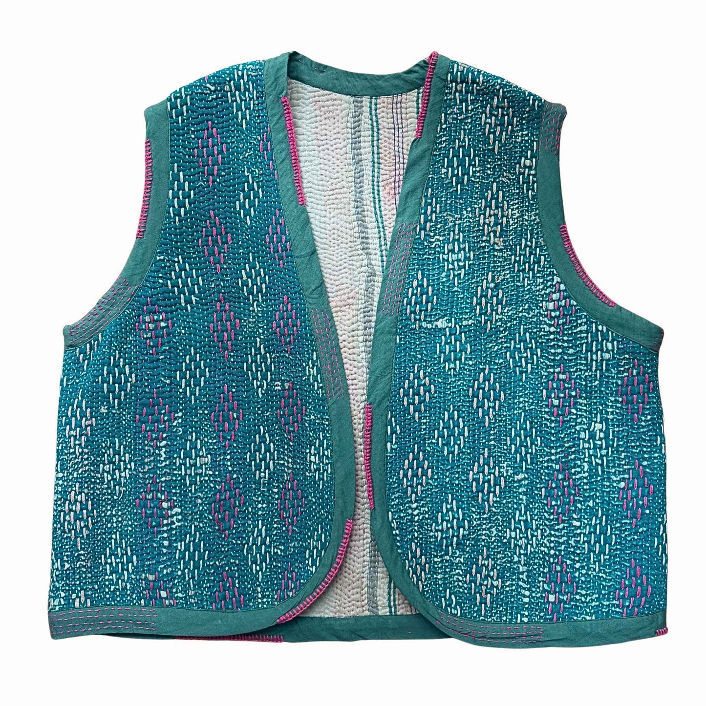 Gilet indien kantha