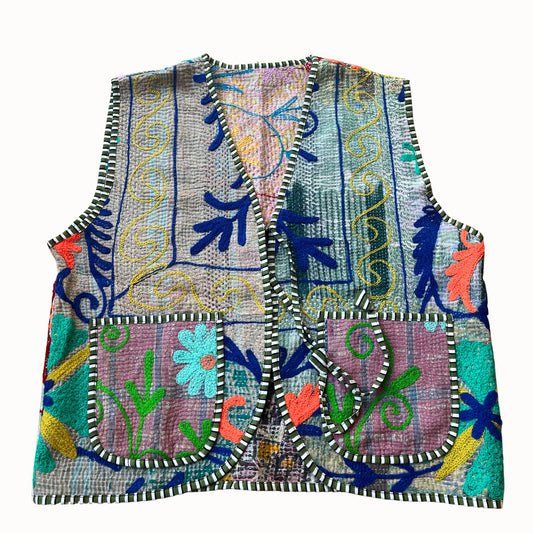 Gilet Karma brodé