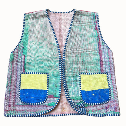 Gilet Karma jaune & bleu