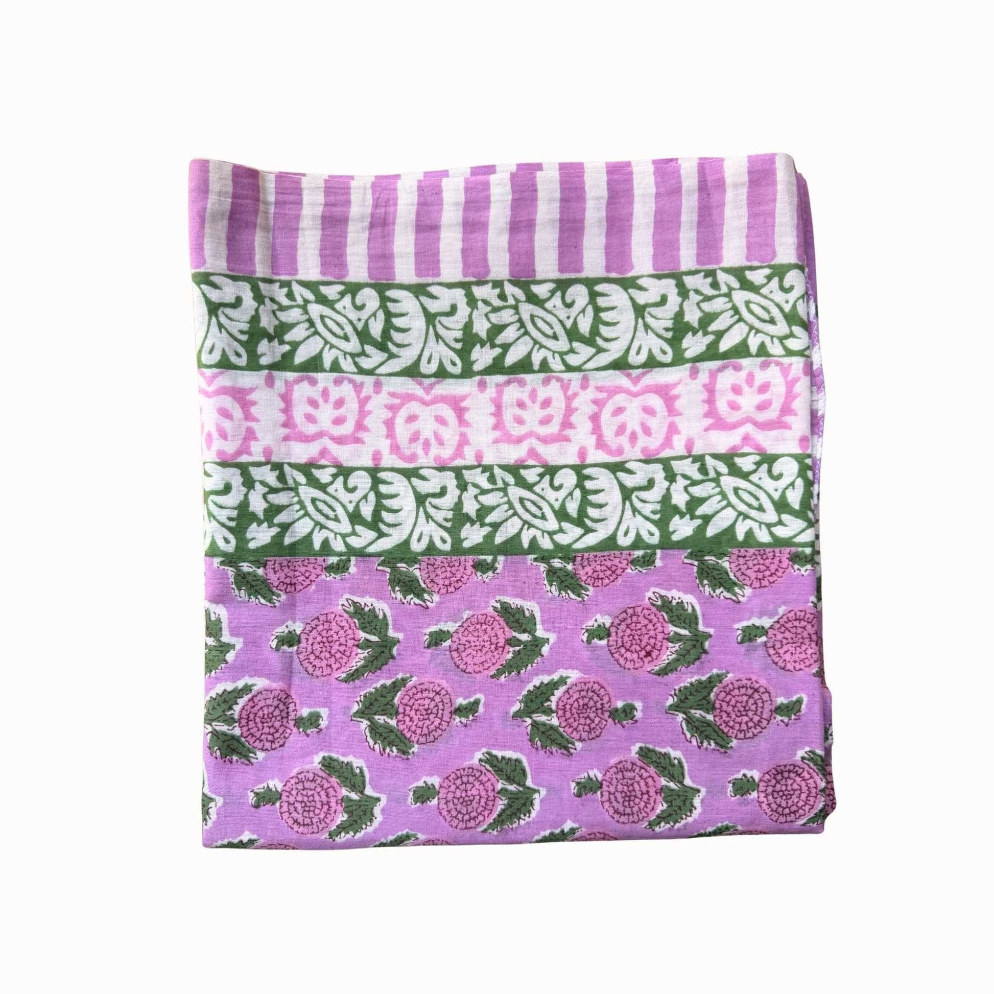 Paréo rose bonbon Hindima,voile de coton