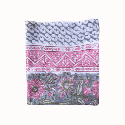 Paréo gris & rose