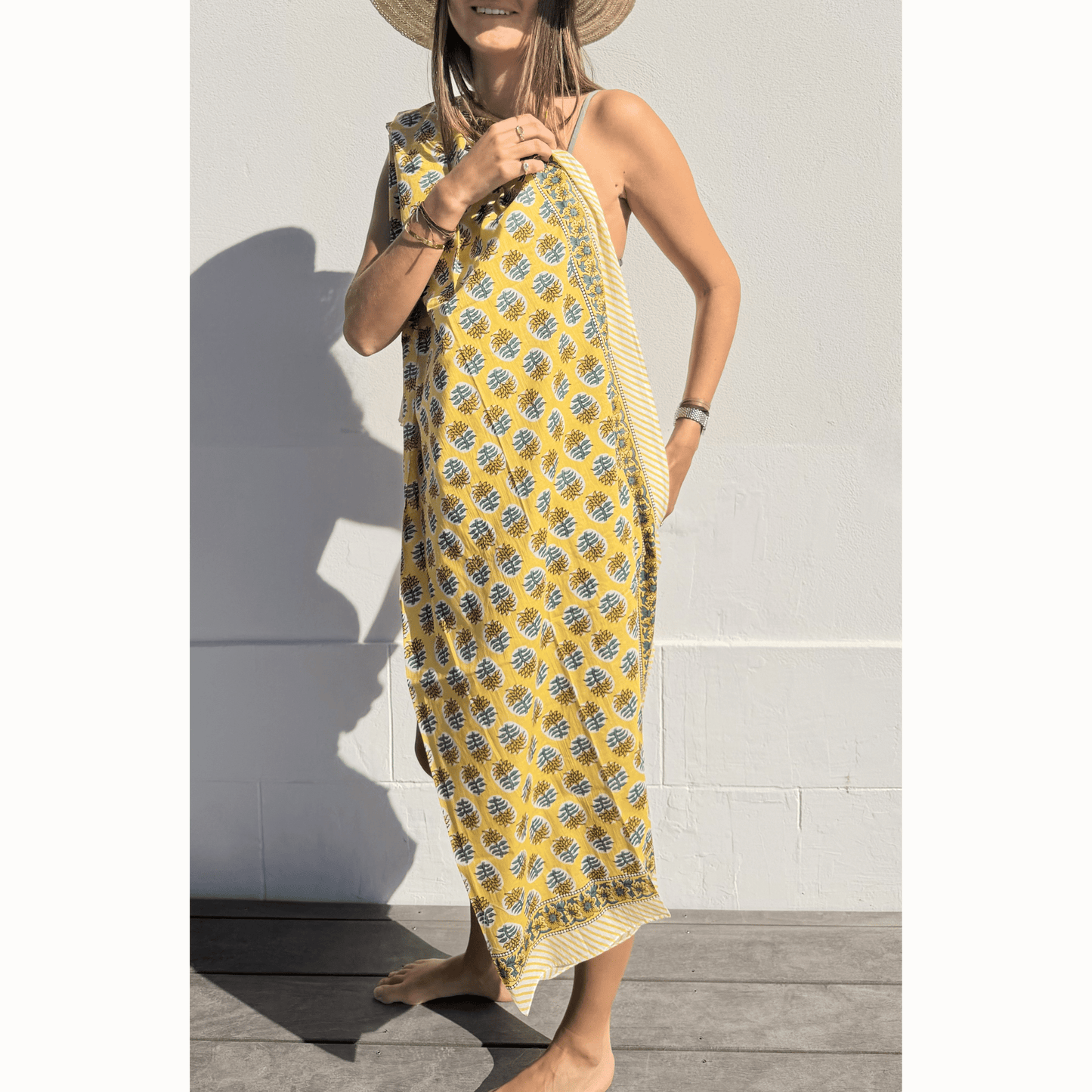 Paréo jaune vif