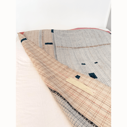 Plaid Kantha patch