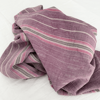 Plaid Kantha bleu