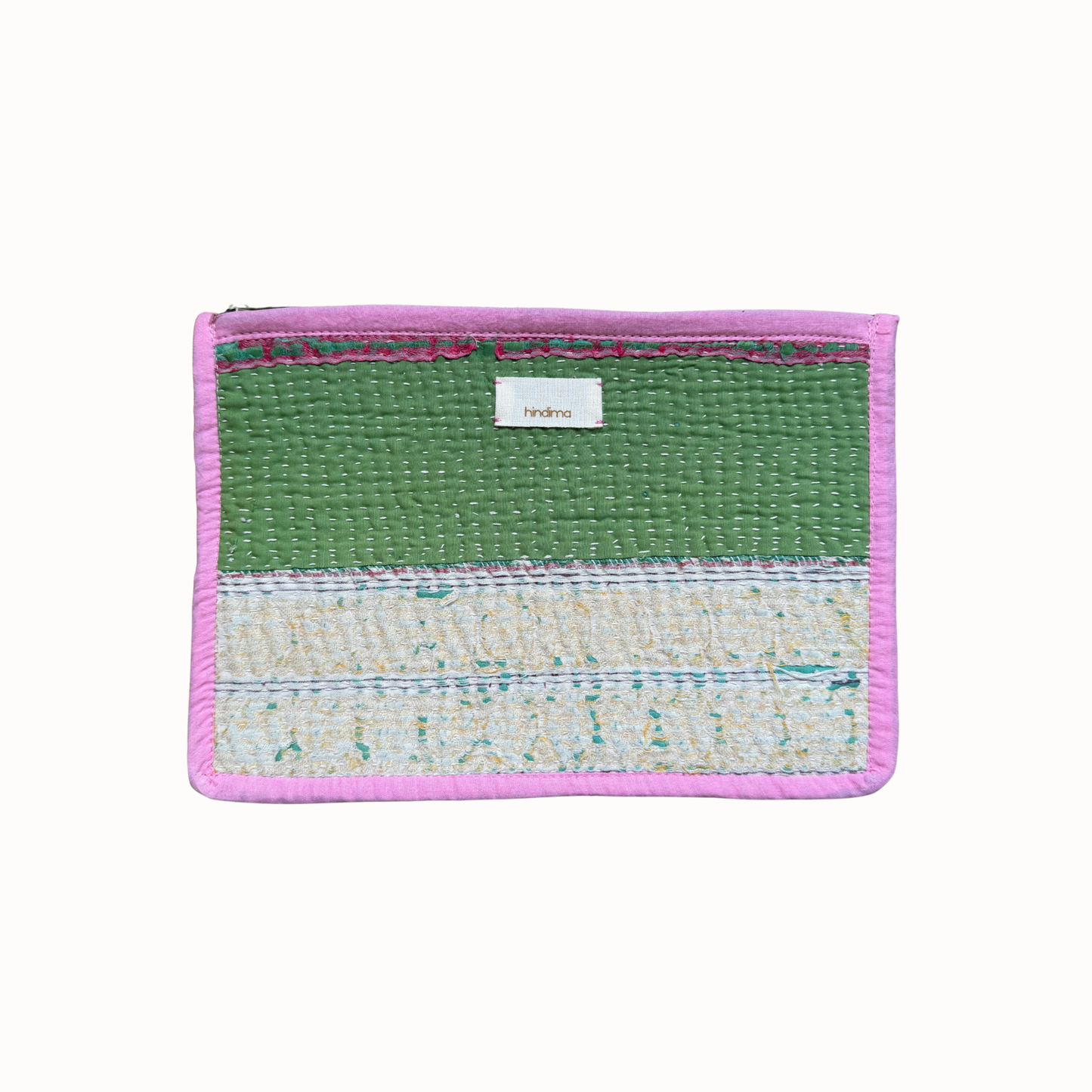 Pochette Jaspe beige et verte