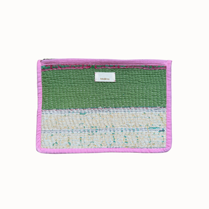 Pochette Jaspe beige et verte