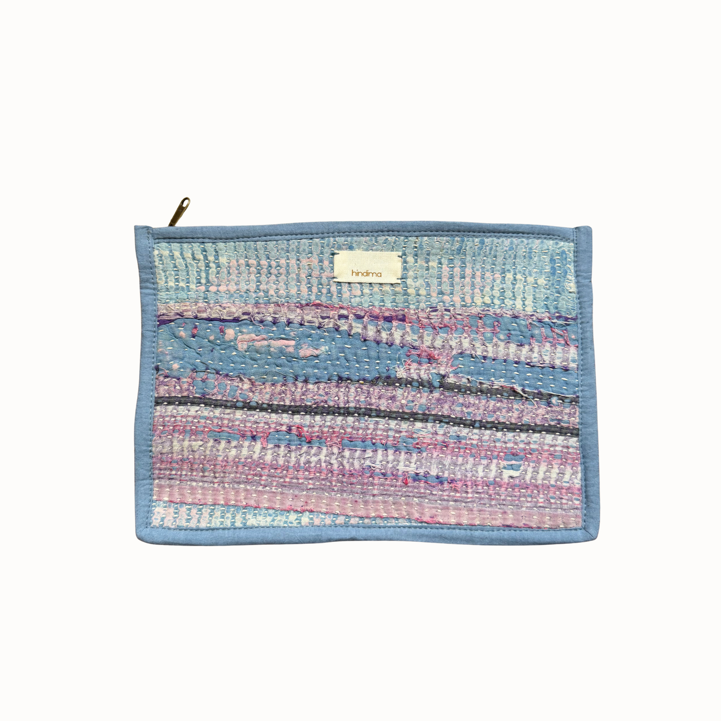 Pochette Jaspe rose et bleu