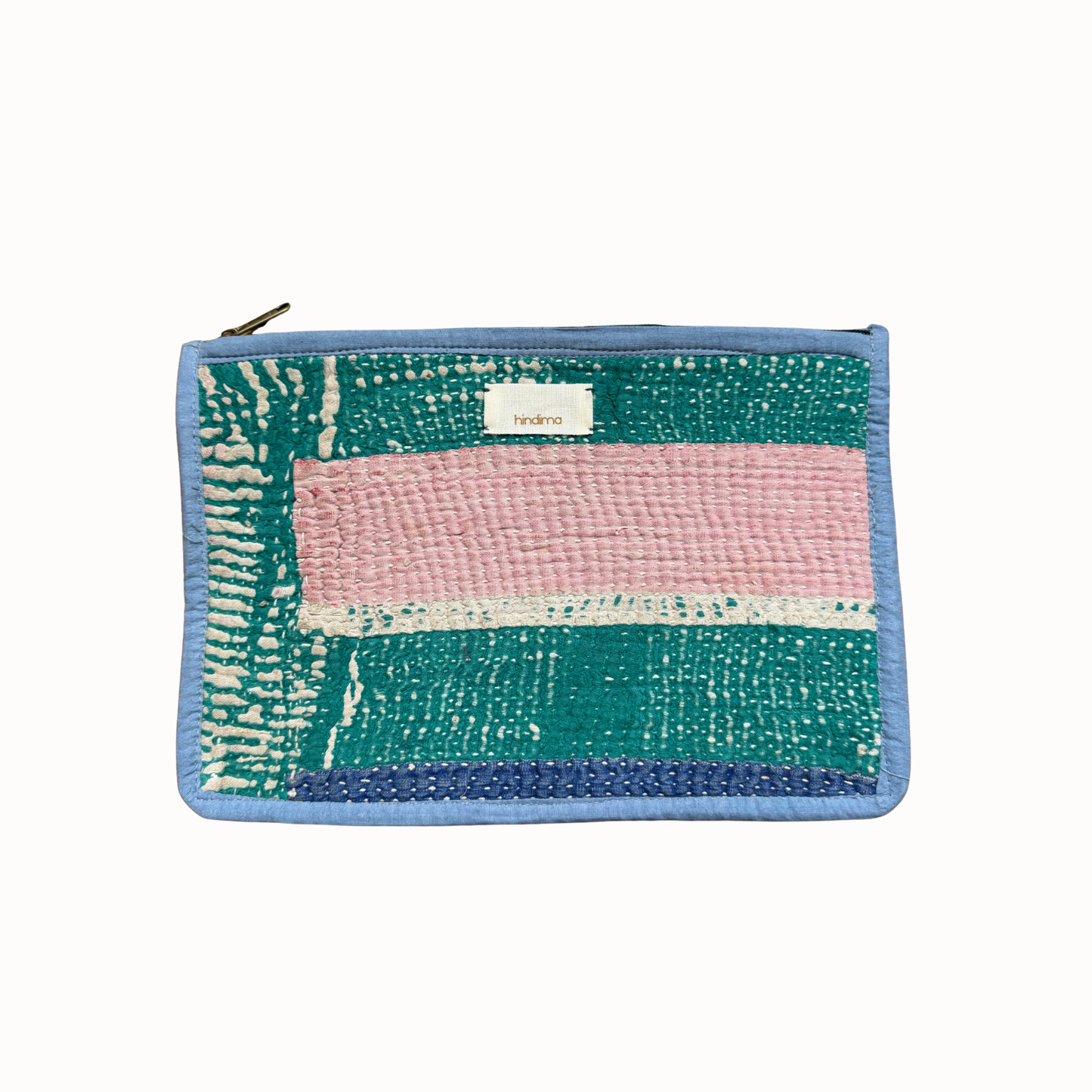 Pochette Jaspe rose & verte