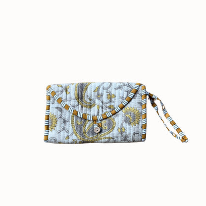 Pochette bijoux Anaya fleurie