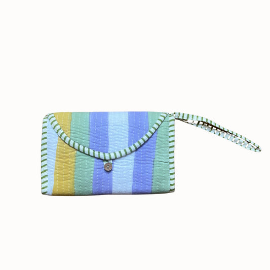 Pochette bijoux Anaya rayé