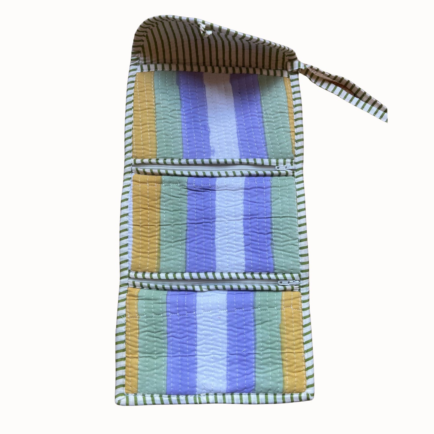 Pochette bijoux Anaya rayé