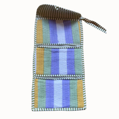 Pochette bijoux Anaya rayé