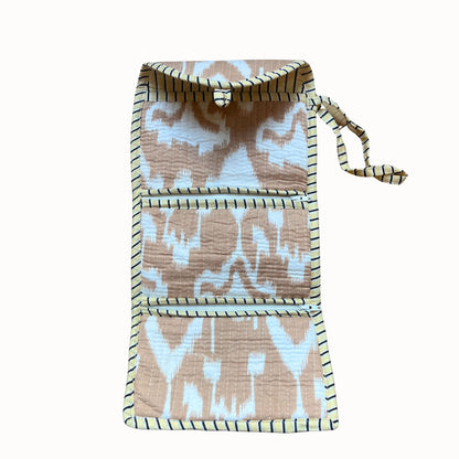 Pochette bijoux Anaya beige