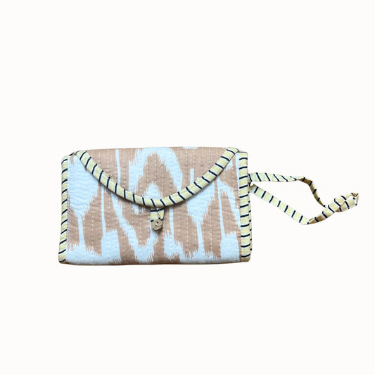 Pochette bijoux Anaya beige