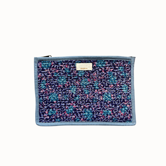 Pochette Jaspe bleue