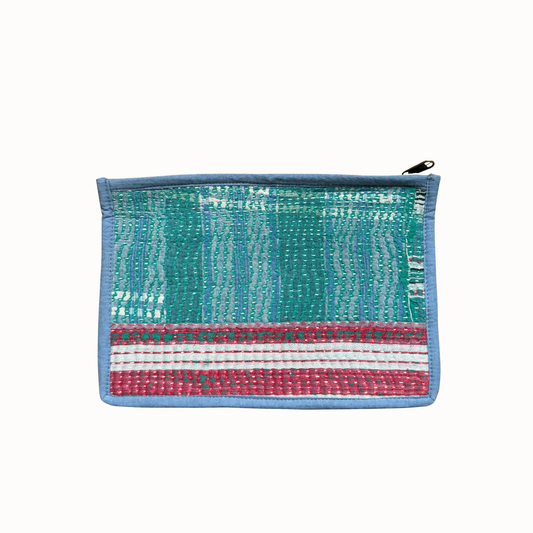 Pochette Jaspe rose & verte