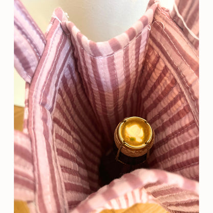 Sac porte-bouteille Ila rosé