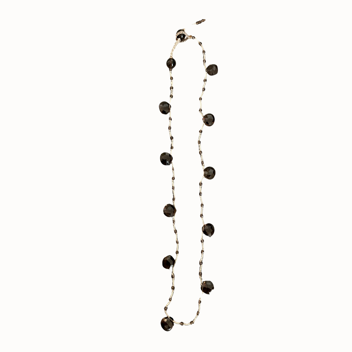 Collier Constance quartz brun
