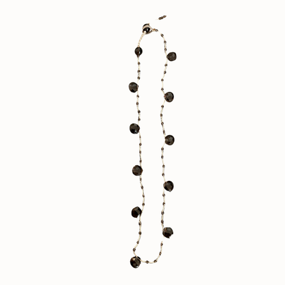 Collier Constance quartz brun