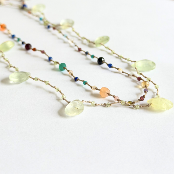 Collier Constance préhnite