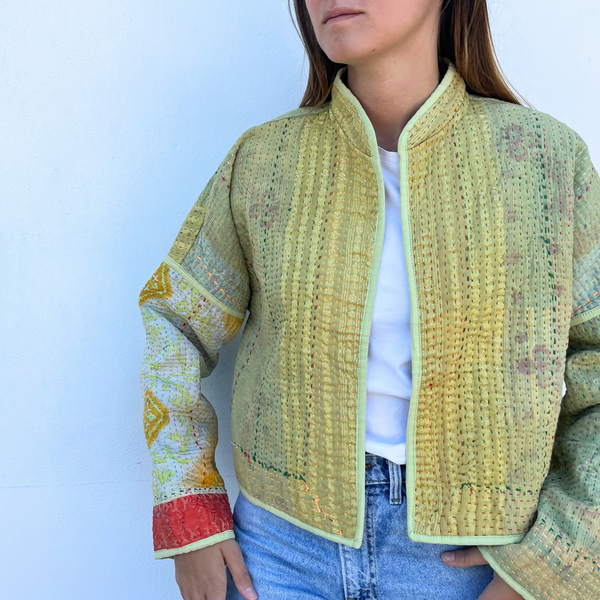 Veste courte Diane jaune