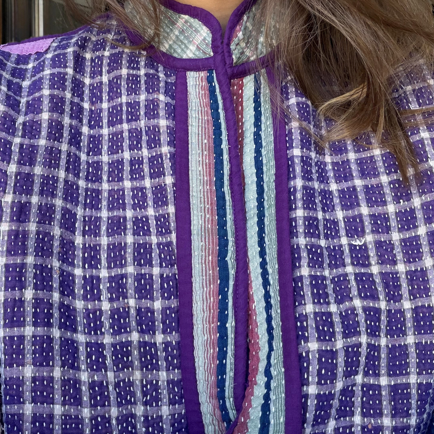 Veste India carreau