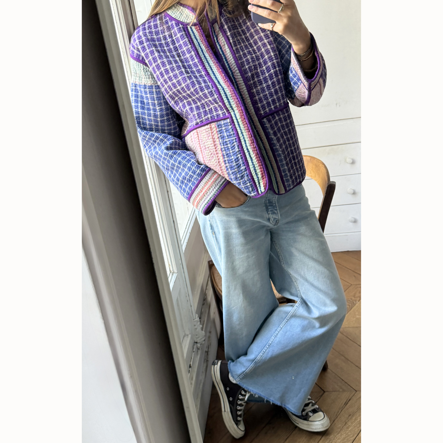 Veste India carreau