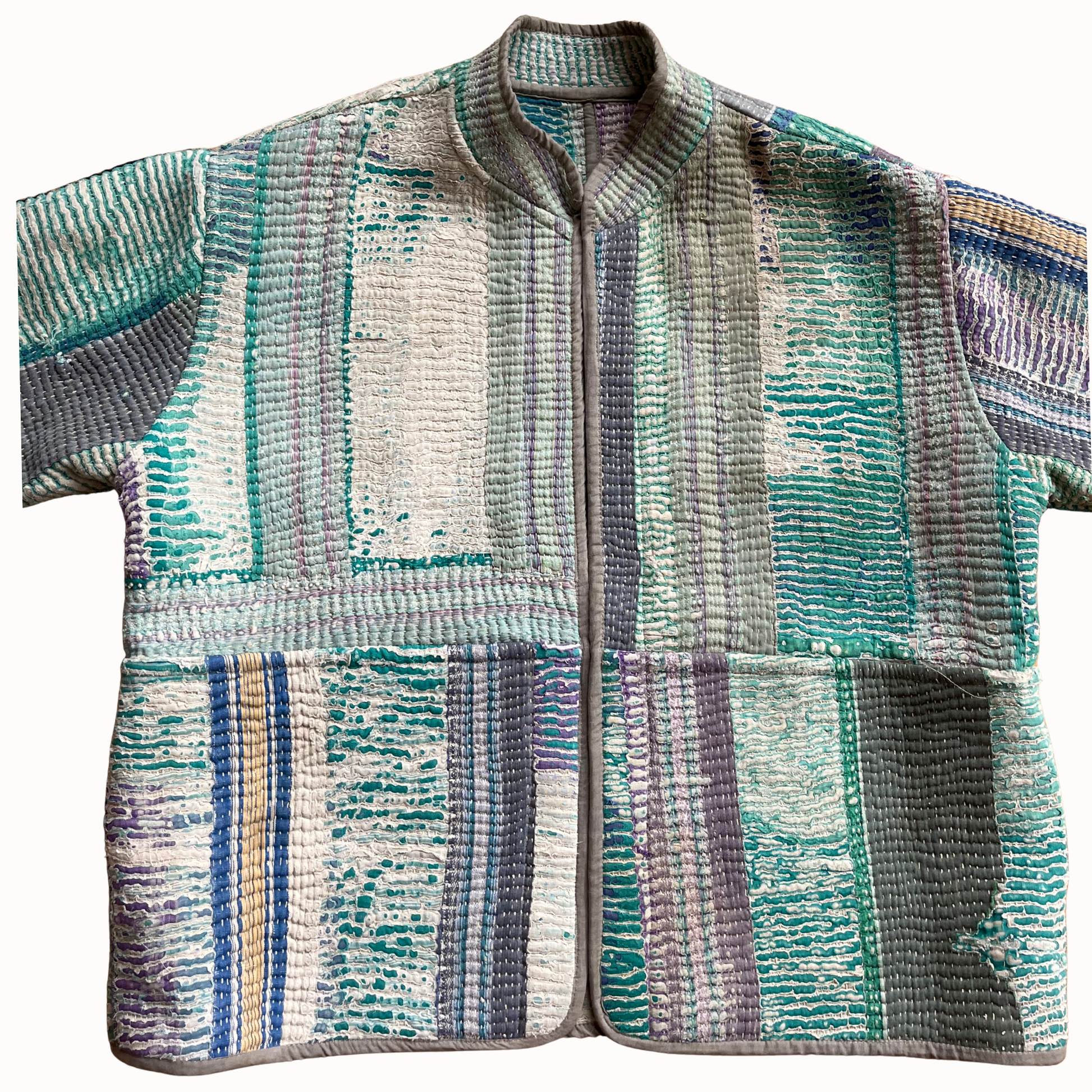 Veste réversible indienne kantha Hindima